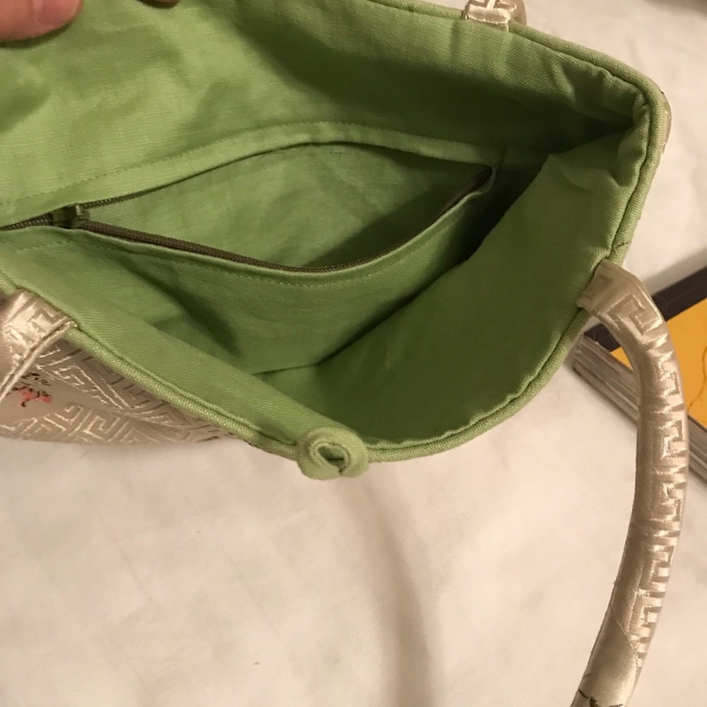 Linen Lined Silk Tote Bag - Picture 3 of 4